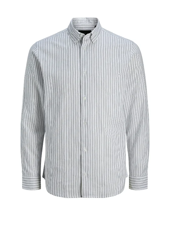 Special Offer Jack & Jones Lewis Stripe Oxford Shirt, White