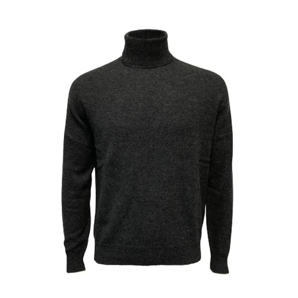 Cash Savings Cashmere Roll Neck Sweater Charcoal