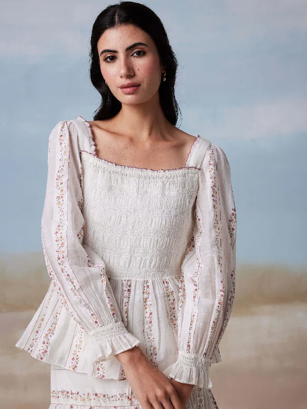 Weekend Deals That Please Pastoral Peplum Blouse