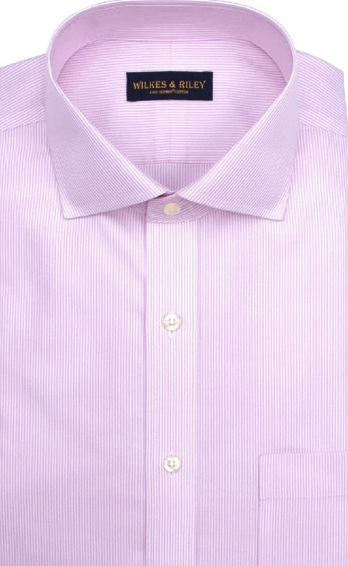 Today's Special Slim Fit Pink Stripe English Spread Collar Supima® Cotton Non-Iron Twill Dress Shirt Today's Special Slim Fit Pink Stripe English Spread Collar Supima® Cotton Non-Iron Twill Dress Shirt