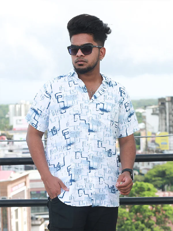 Mega Sale Men Regular Fit Rayon Printed Half Sleeve Casual Shirt - 349/-