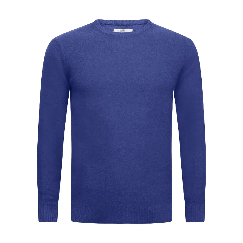 Big Savings Cashmere Crewneck Sweater Cuebris in left stitch Jeans