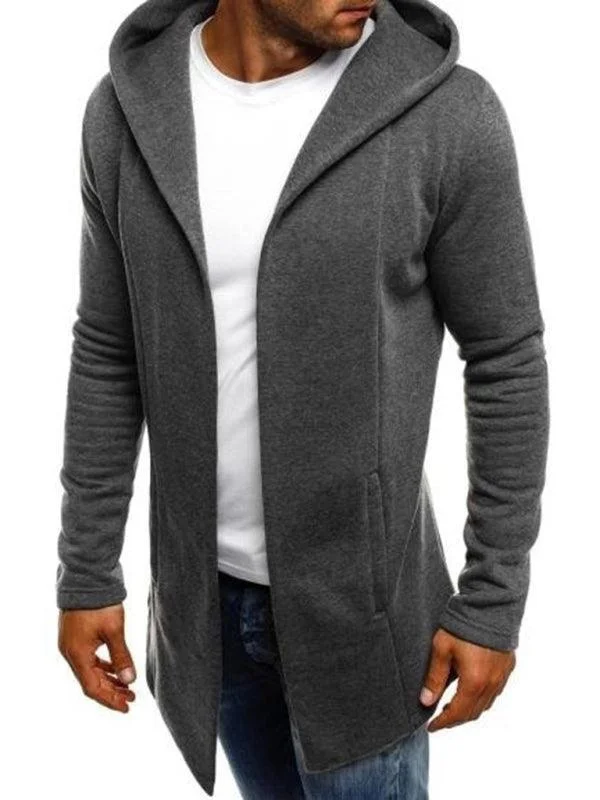 Special Savings Long Solid Men Hoodie