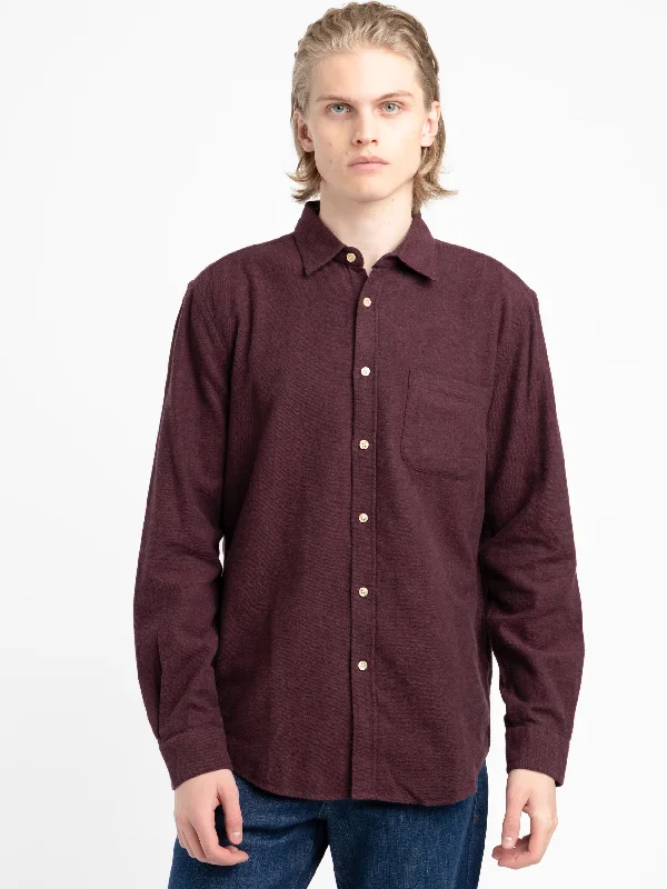 Overstock Sale Bordeaux Teca Flannel Shirt