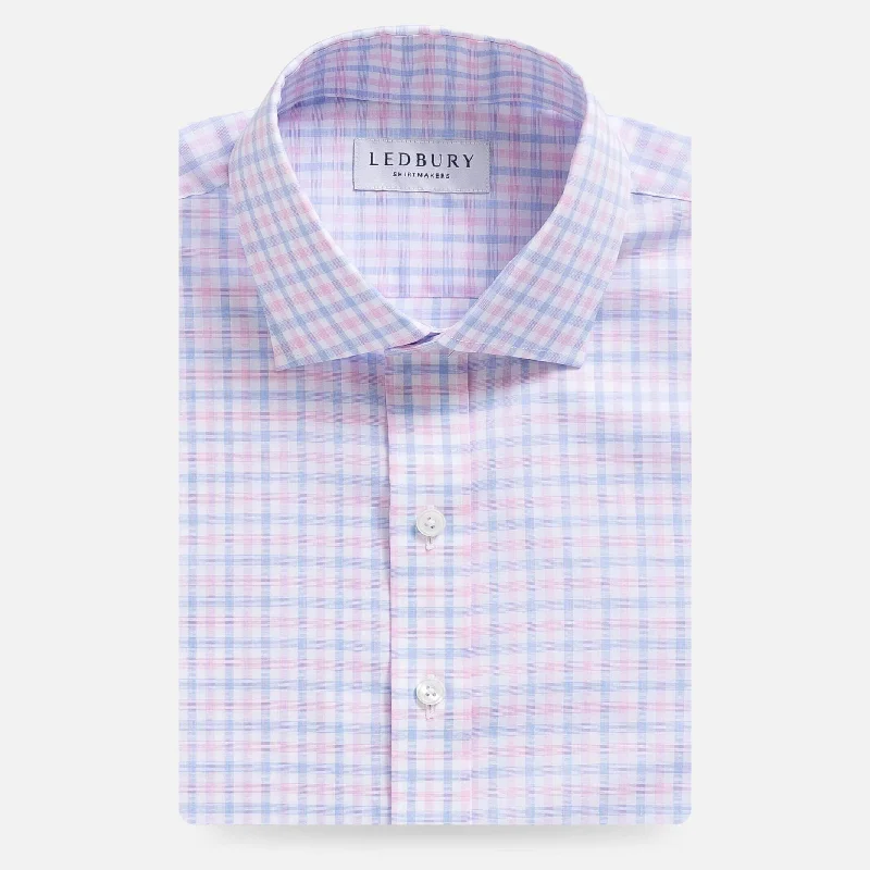 Celebrate the Weekend with Discounts The Pink Arville Check Comfort Stretch Custom Shirt