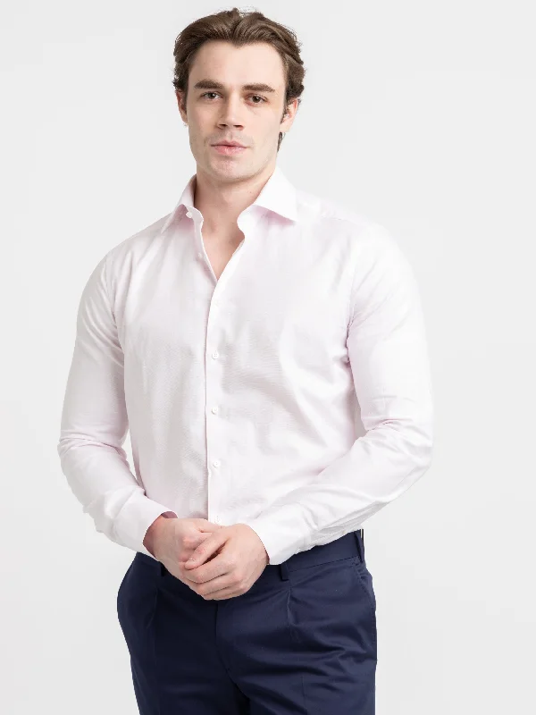 Weekend Deals That Amaze Pink Twill Stretch Shirt