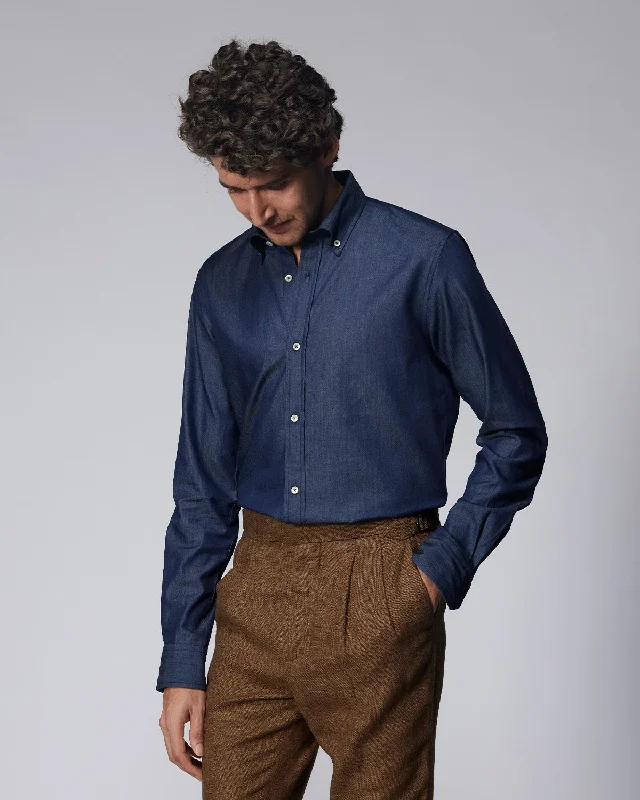 Don’t Miss Out Denim Shirt - Dark Blue