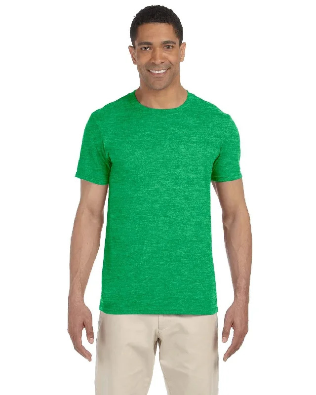 Weekend Discounts to Enjoy Gildan SoftStyle T-Shirt | Hthr Irish Green