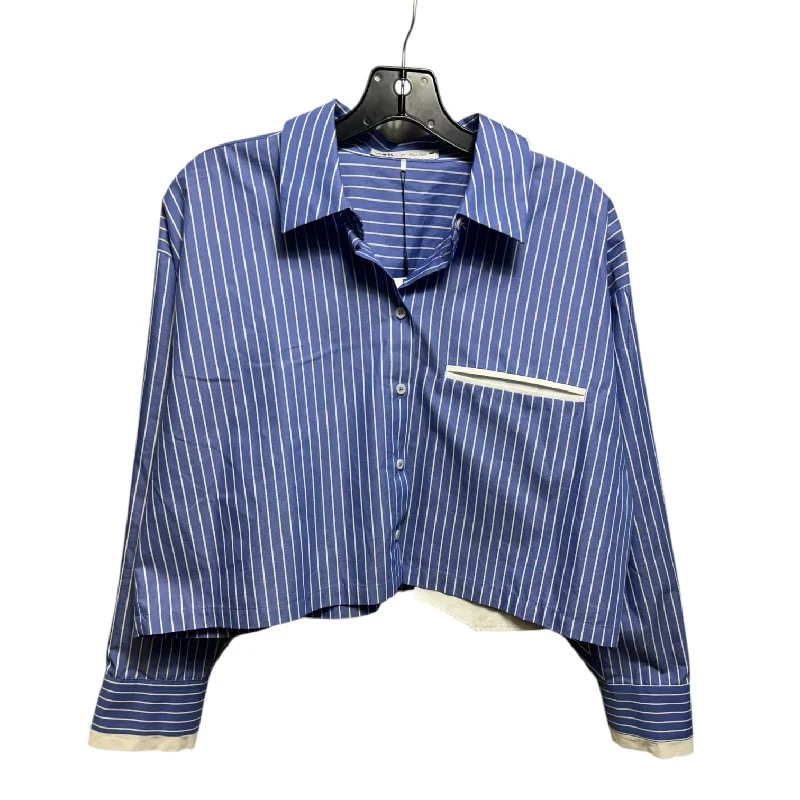 Weekend Offers That Sizzle Top Long Sleeve By Zara In Striped Pattern, Size: M