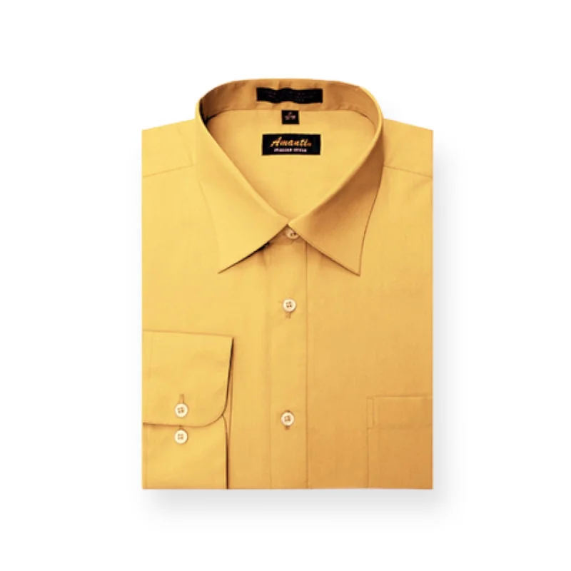 Today's Deal AMANTI: Slim Dress Shirt Mustard