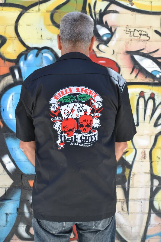 New Markdowns Billy Eight Death Gains Embroidered Button Down Shirt