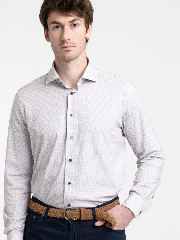 Extra Savings Medium Grey Modern 4-Flex Dress Shirt