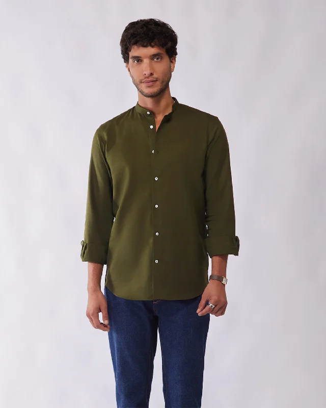 Lowest Prices Cotton Linen Shirt - Green