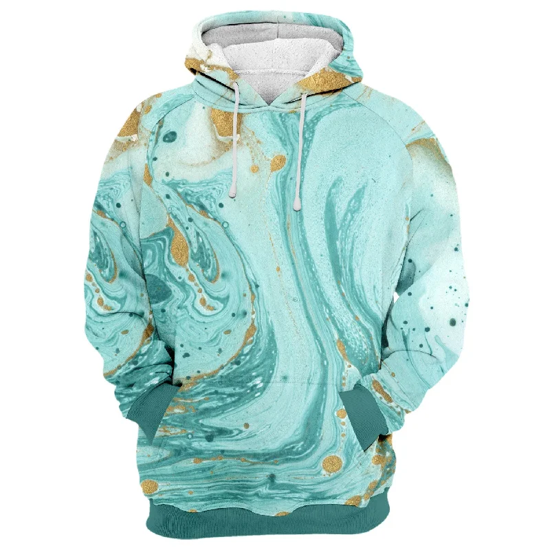 Don’t Miss Out Decorative Marble Texture Hoodie