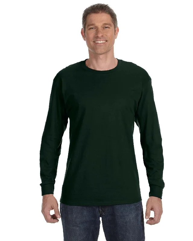 Warehouse Sale Gildan Heavy Cotton Long Sleeve T-Shirt | Forest Green