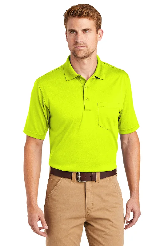 Crazy Savings CornerStone Mens Select Moisture Wicking Short Sleeve Polo Shirt w/ Pocket - Safety Yellow Crazy Savings CornerStone Mens Select Moisture Wicking Short Sleeve Polo Shirt w/ Pocket - Safety Yellow