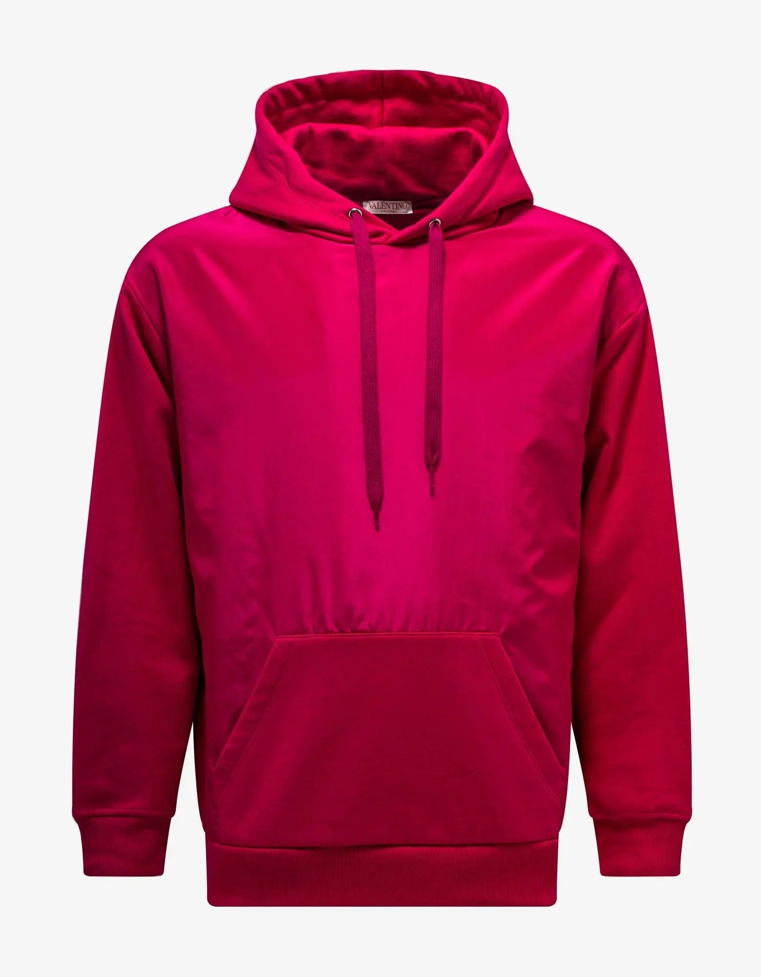 Act Now Valentino Garavani Pink Washed Taffeta Panel Hoodie