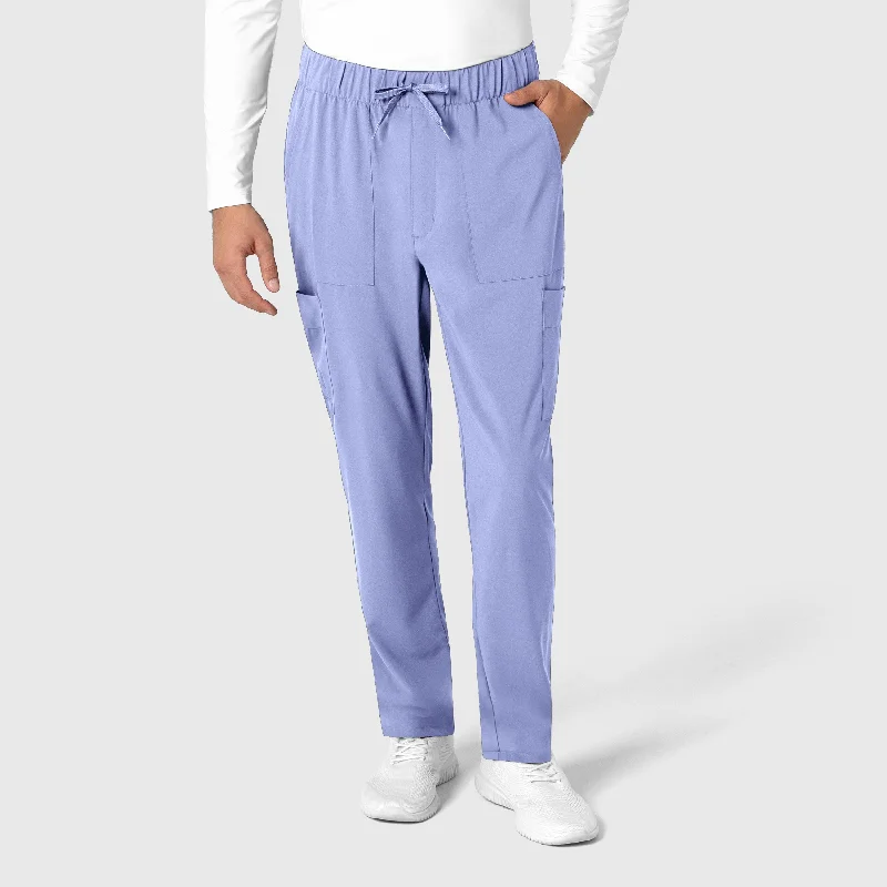 Super Deal RENEW Men's Tapered Scrub Pant - Ceil Blue