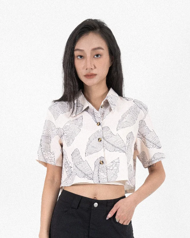 Weekend Bargains to Snag Printed Floral Short Sleeve Shirt (Printed)