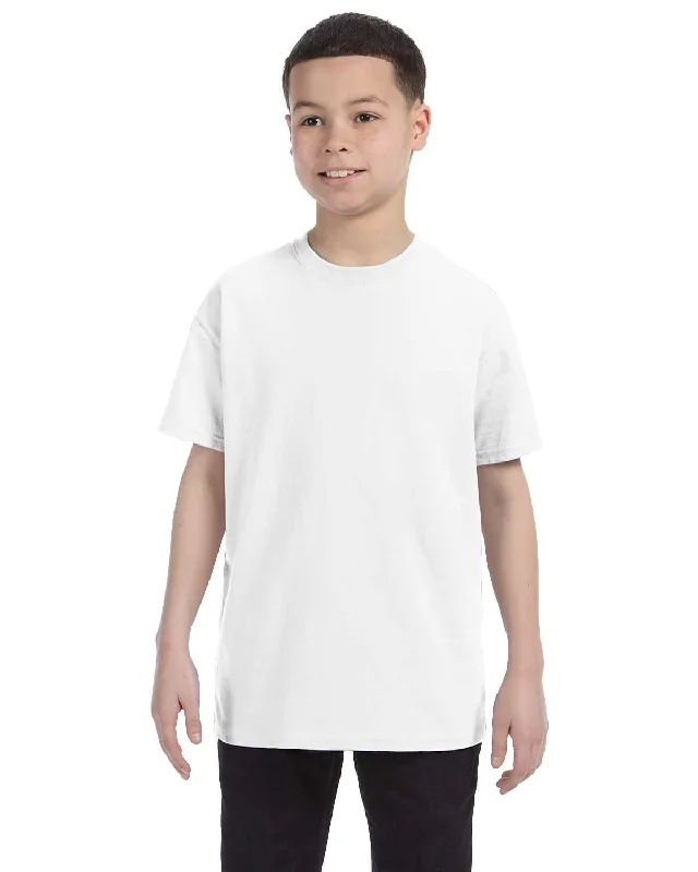 Hurry Up Gildan Youth Lightweight 100% Cotton T-Shirt | White