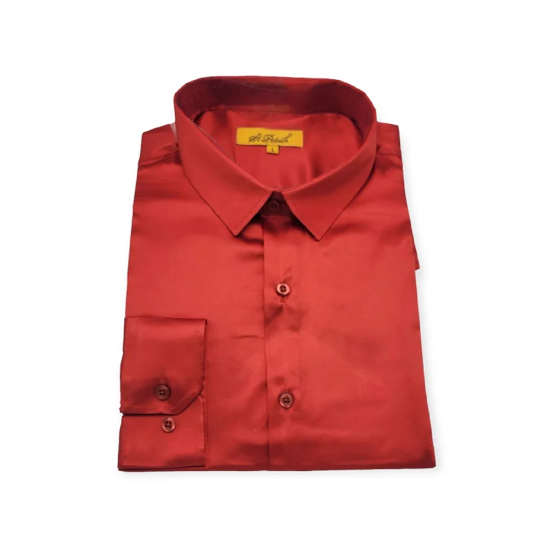 Buy Today ST. PATRICK: Satin Slim Fit Dress Shirt SSS