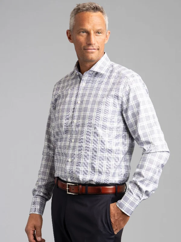 Value Deals Blue Checked Twill Shirt