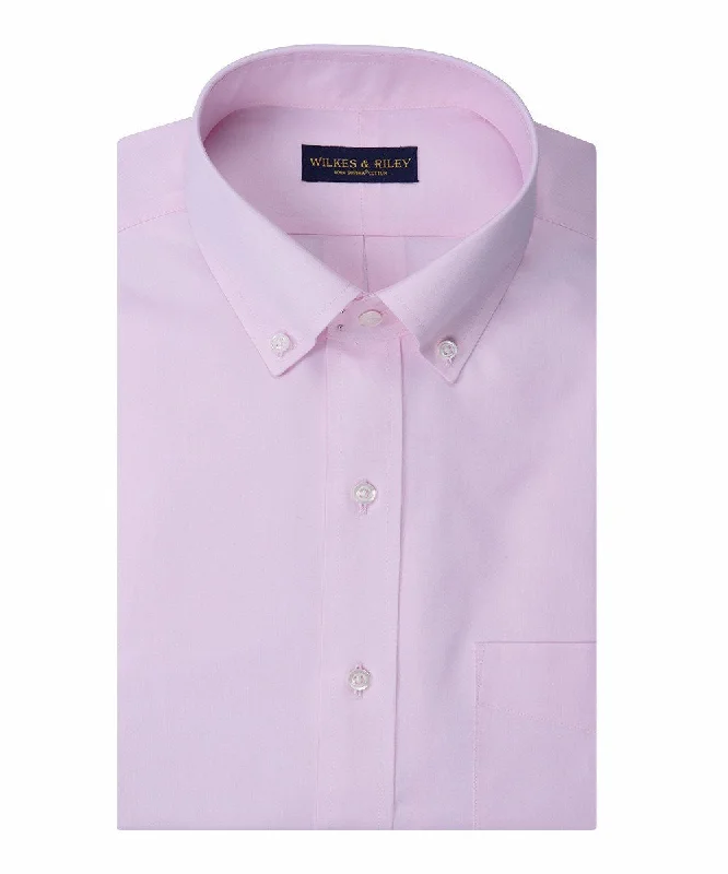 Low Prices Slim Fit Pink Solid Button-Down Collar Supima® cotton Non-Iron Pinpoint Oxford Dress Shirt Low Prices Slim Fit Pink Solid Button-Down Collar Supima® cotton Non-Iron Pinpoint Oxford Dress Shirt