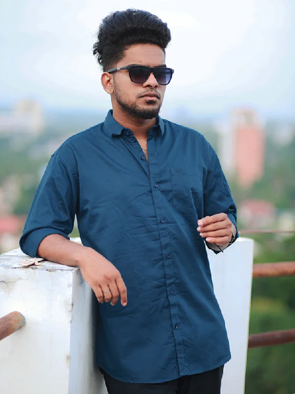 Price Rollback Men satin cotton full sleeve casual shirt