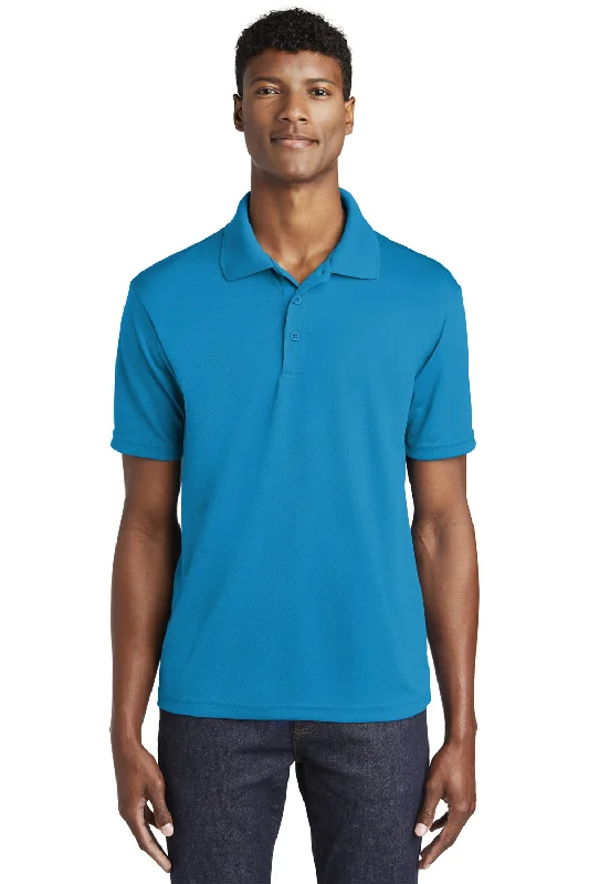 Take Advantage Sport-Tek Mens RacerMesh Moisture Wicking Short Sleeve Polo Shirt - Pond Blue Take Advantage Sport-Tek Mens RacerMesh Moisture Wicking Short Sleeve Polo Shirt - Pond Blue