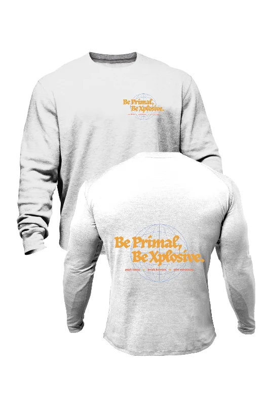 Shop and Save XAPE Primal Globe V5 Sweatshirt - White