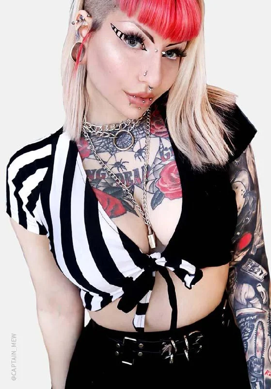 Take Advantage Ghosttown | FRONT TIE TOP