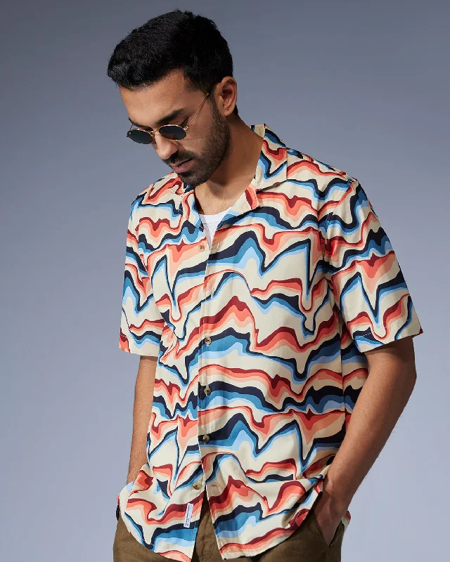 Big Deal Marble Printed Shirt - Multicoloured