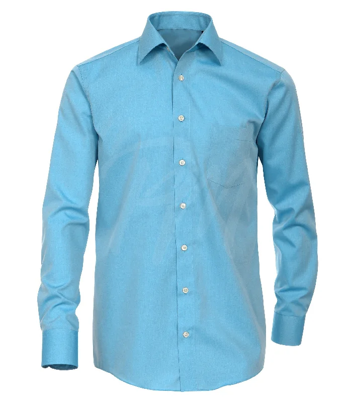 Limited Quantity The Essential Solid Turquoise Men's Dress Shirt