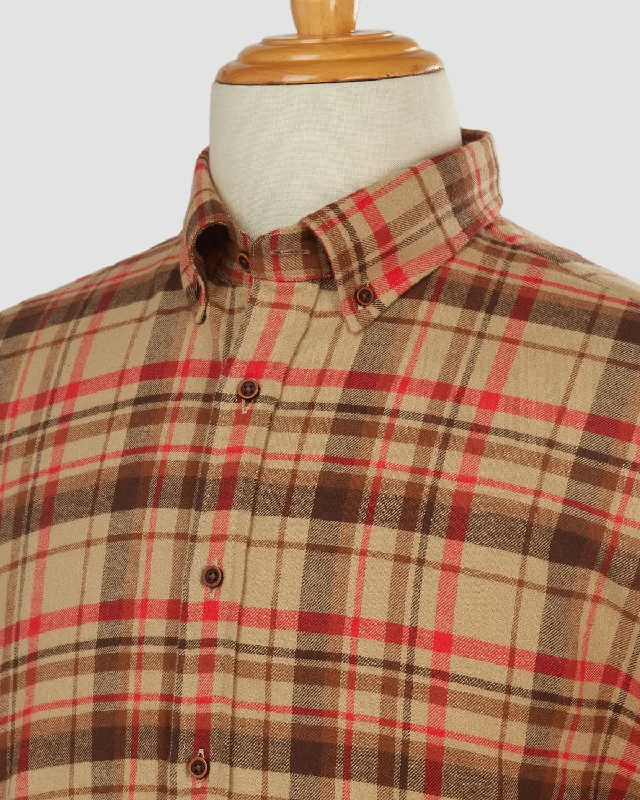 Sale Alert Japanese Sandy Fawn Checked Shirt