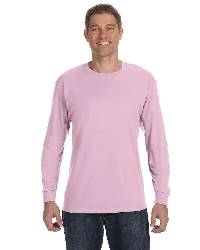 Weekend Deal Gildan Heavy Cotton Long Sleeve T-Shirt | Light Pink