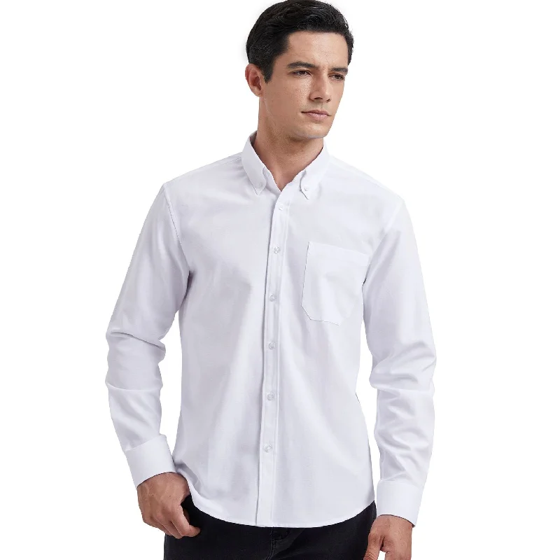 Today's Special Men's Dress Shirt with Pocket - 01-WHITE