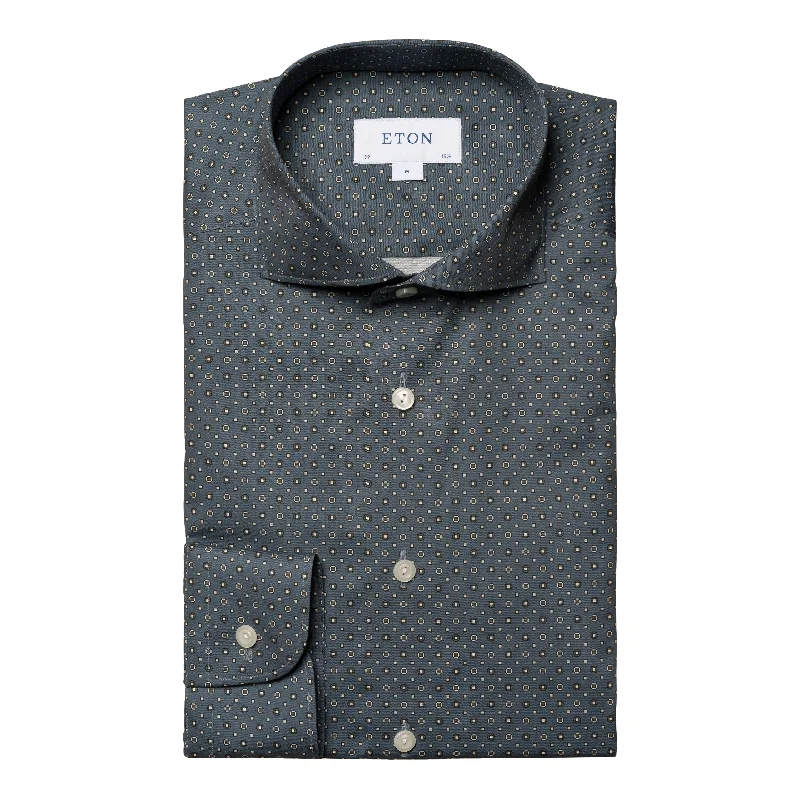 Special Price Slim Fit - Medallion Print Shirt