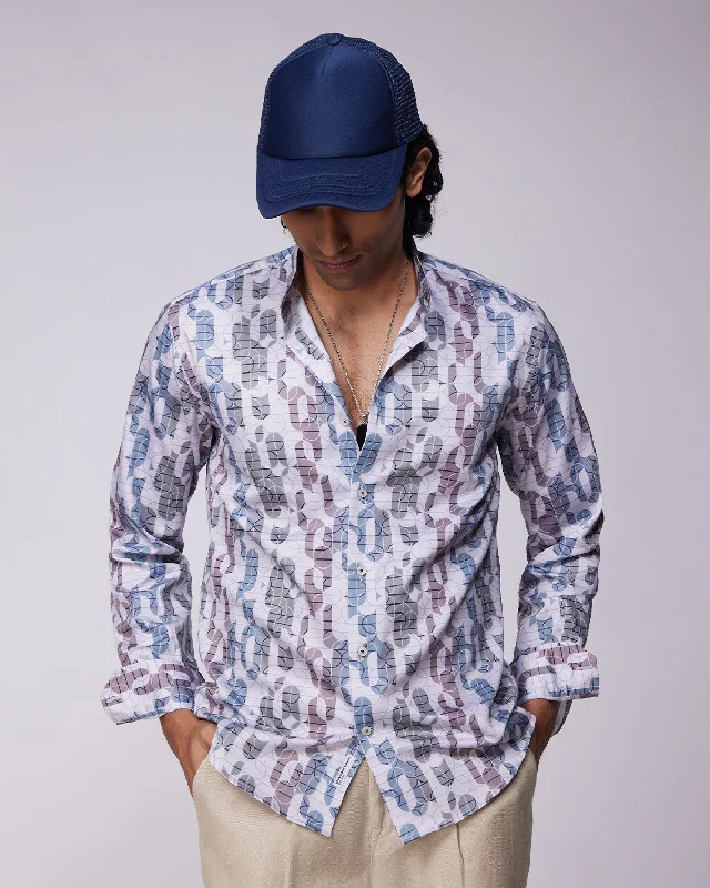 Savings Bonanza Geometric Printed Shirt - Multicoloured