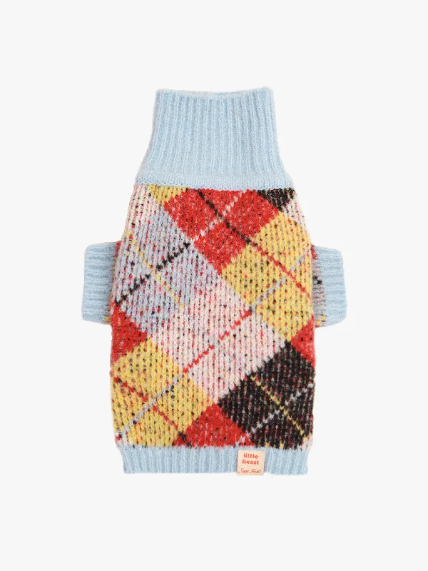 The Best Deal Dog Sweater - Cirque Argyle