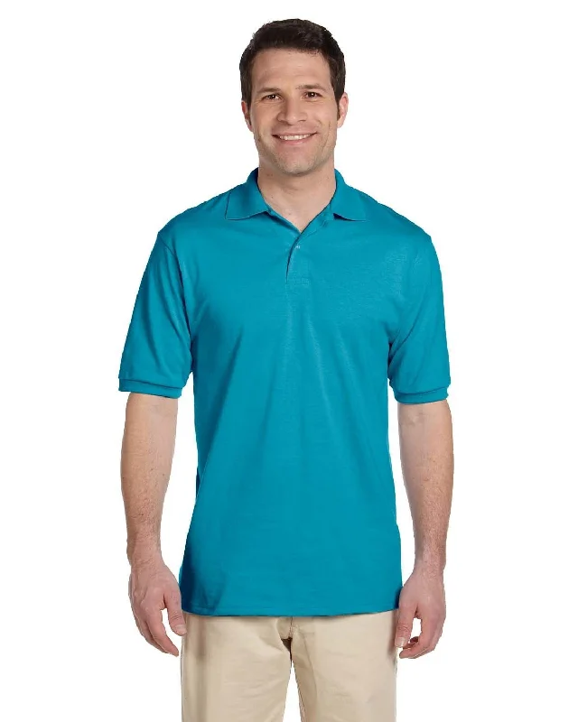 Price Smash Jerzees 50/50 Jersey Knit Polo Shirt | California Blue
