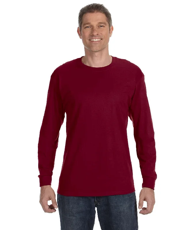 Big Deal Gildan Heavy Cotton Long Sleeve T-Shirt | Garnet