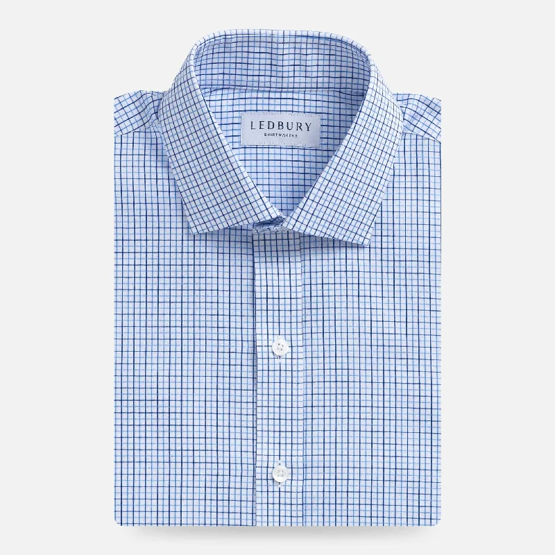 Can't Miss The Blue Hughes Check Custom Shirt