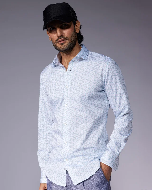 Weekend Savings Spectacle Capsule Printed Shirt - Blue