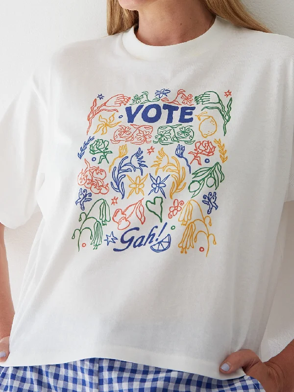 New Deal Charlie Tee - Vote Flowers
