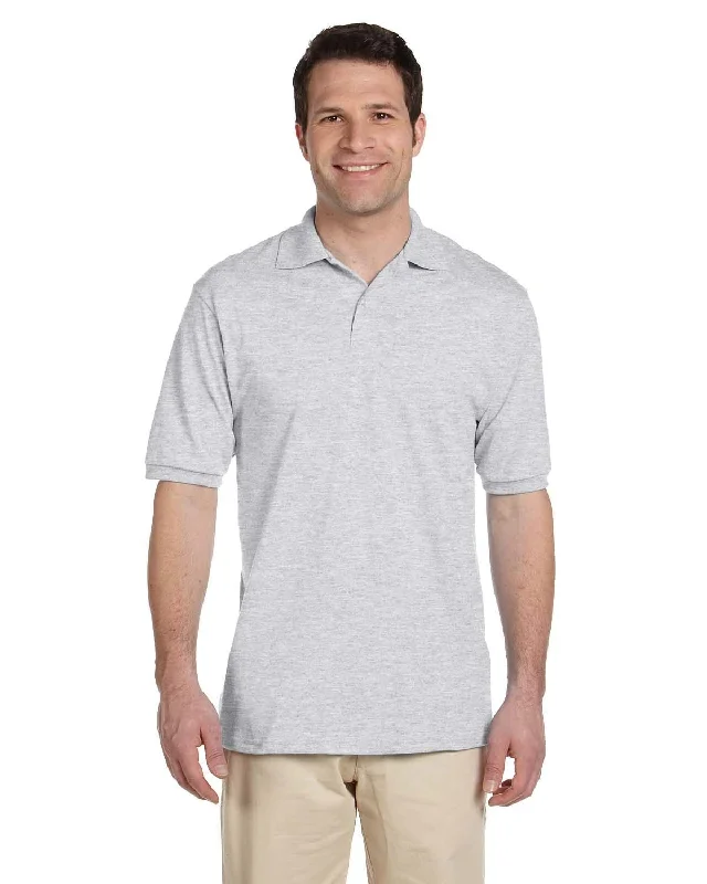 Weekend Deals That Please Jerzees 50/50 Jersey Knit Polo Shirt | Ash