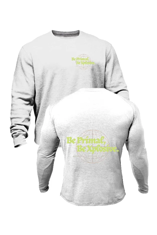 Savings Soar This Weekend XAPE Primal Globe V3 Sweatshirt - White
