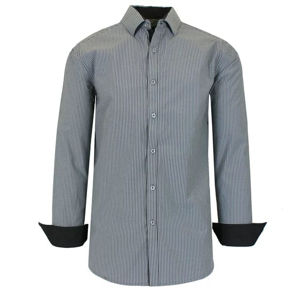 Overstock Men's Long Sleeve Slim Fit Dress Shirts (S-2XL)