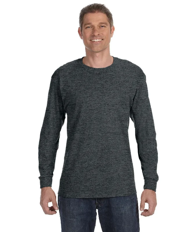 Price Fest Gildan Heavy Cotton Long Sleeve T-Shirt | Dark Heather