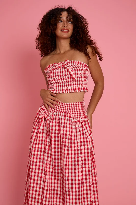 Weekend Deals That Dazzle Sydney Gingham Bandeau Top