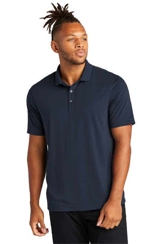 One-DAY Sale Mercer+Mettle Mens Moisture Wicking Short Sleeve Polo Shirt - Night Navy Blue